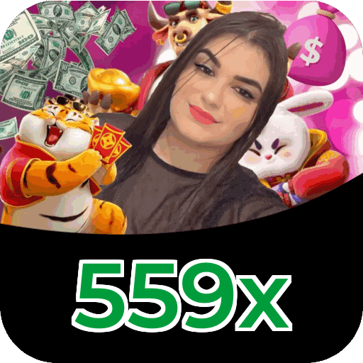 Plataforma 559x mostrando interface moderna, jogos certificados e recursos de segurança licenciados